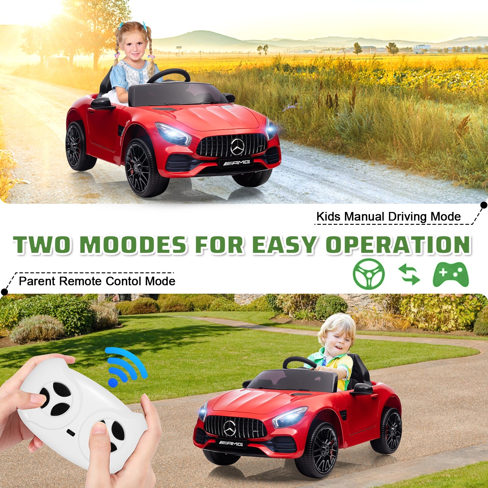 Mercedes benz ride on car with remote control instructions outlet