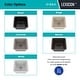 preview thumbnail 18 of 47, 16" x 18" Quartz Single Bowl Sink Drop-In/Undermount Granite Composite - 16"x18"