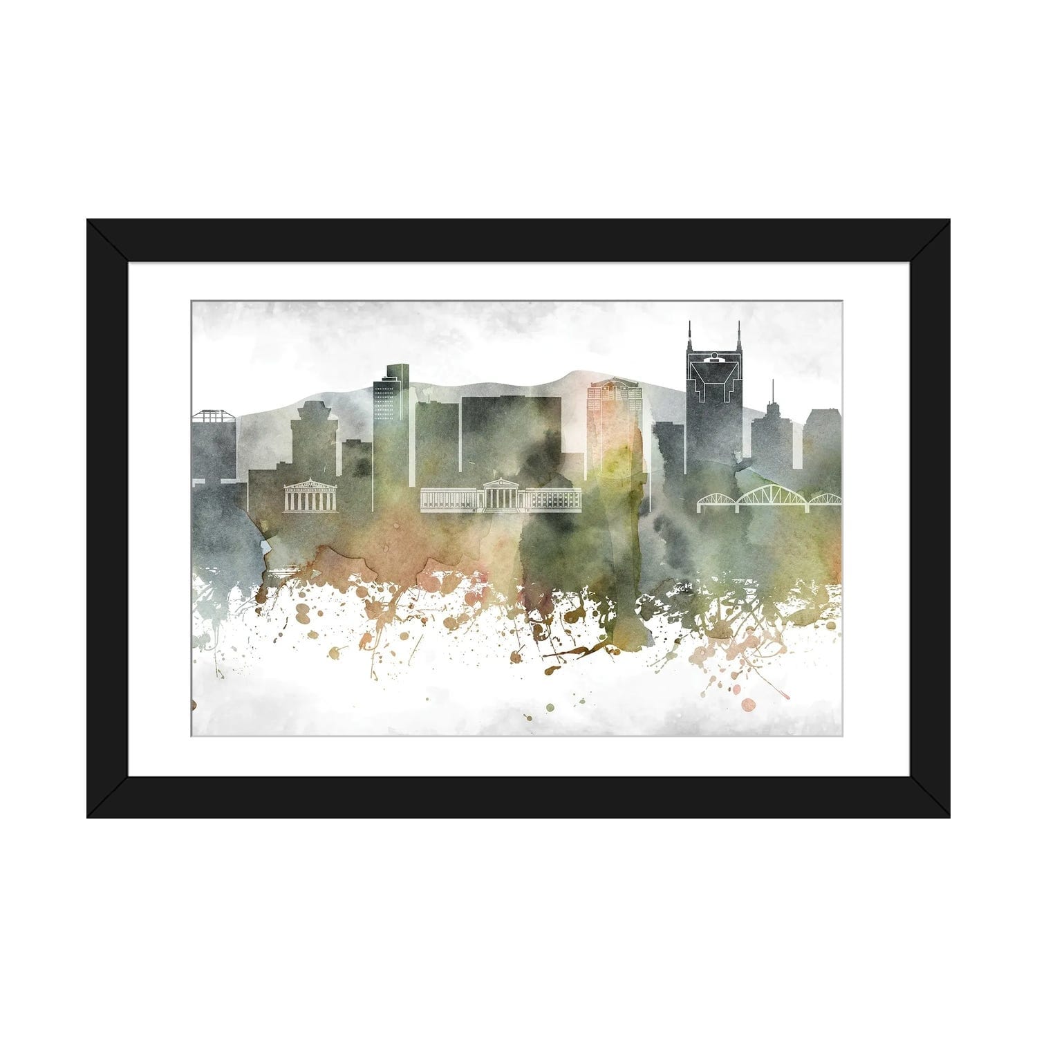 iCanvas "Nashville Skyline" by WallDecorAddict