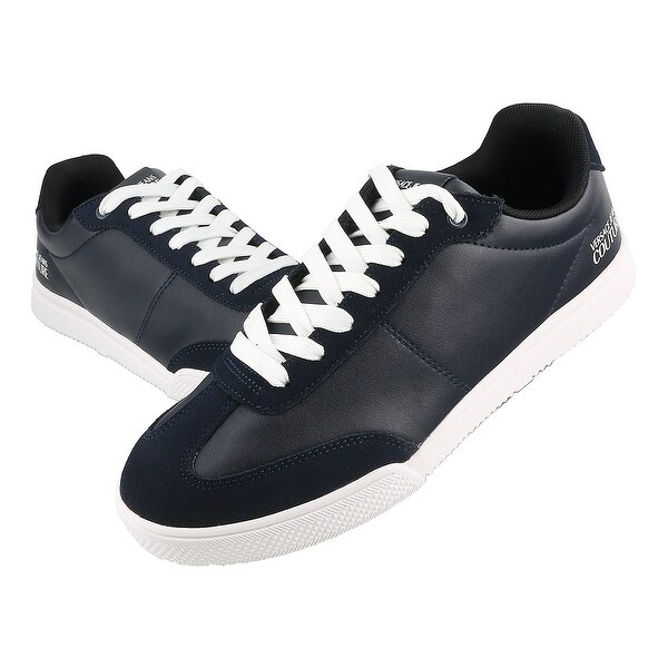 navy blue versace shoes