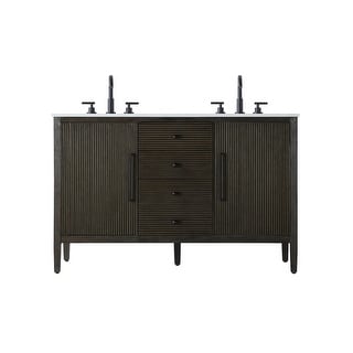 Elegant Lighting VF29654D Blakely 54" Free Standing Double Basin