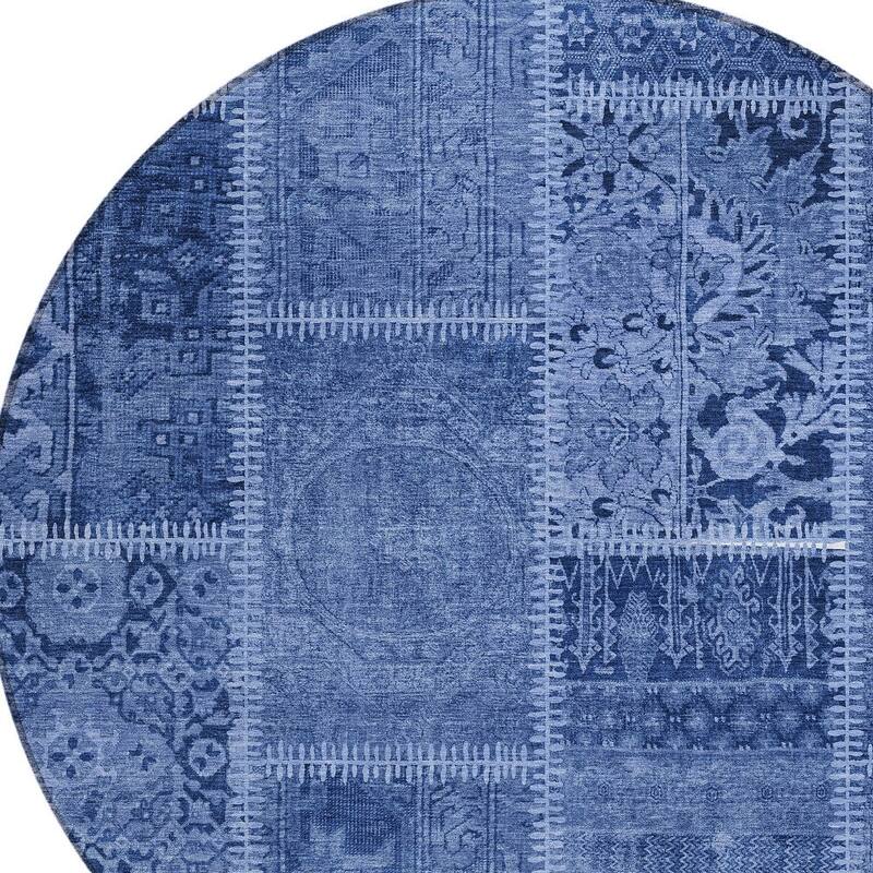 HomeRoots Patchwork Transitional Rectangle Outdoor Rug