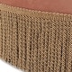 preview thumbnail 26 of 90, Yolanda Performance Fabric 25" Tufted Round Footstool Ottoman with Rope Fringe