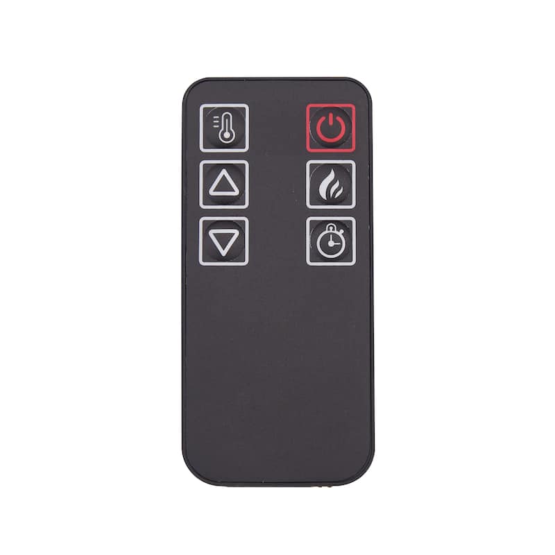 18 Inch Black Electric Fireplace Insert With Remote Control 1400W 120V