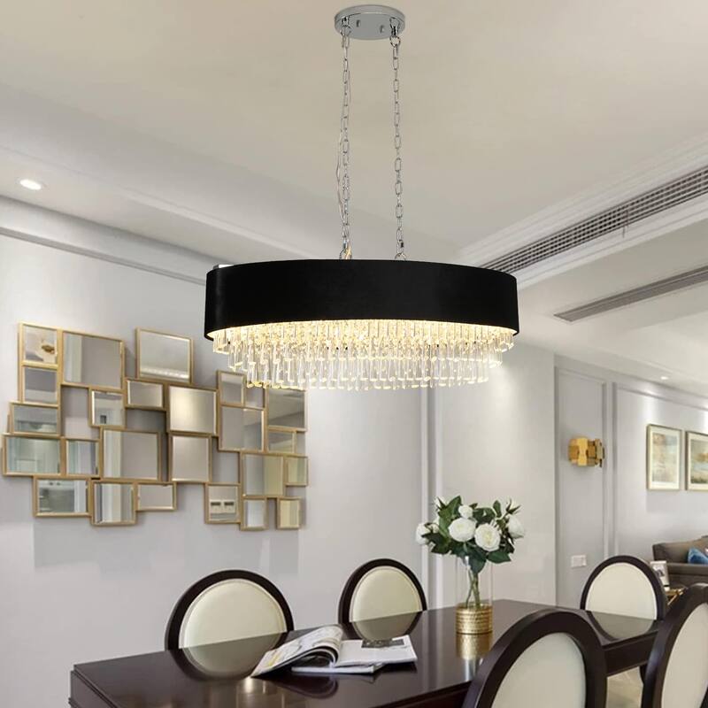 Modern Crystal Chandelier for Living-Room Cristal Lamp Luxury Home Decor Light Fixture - Transparent