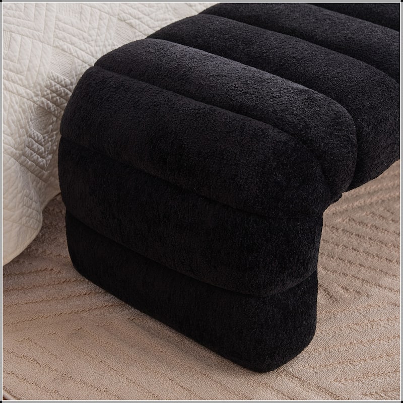 69.7"Wide Upholstered Armless Bed Bench