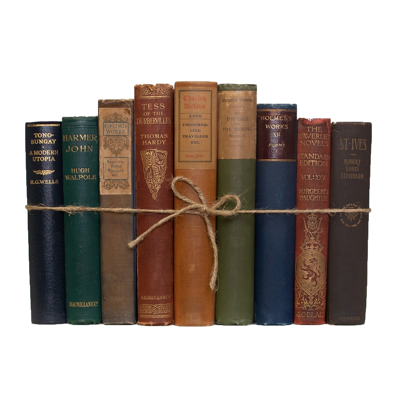 Decorative Books - Vintage British Classics Book Bundle - 1 Foot of Subject Books