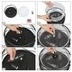 preview thumbnail 12 of 11, Raretta Modern Farmhouse Black 3-Light Drum Flush Mount Glass Ceiling Light - D13" x H6"