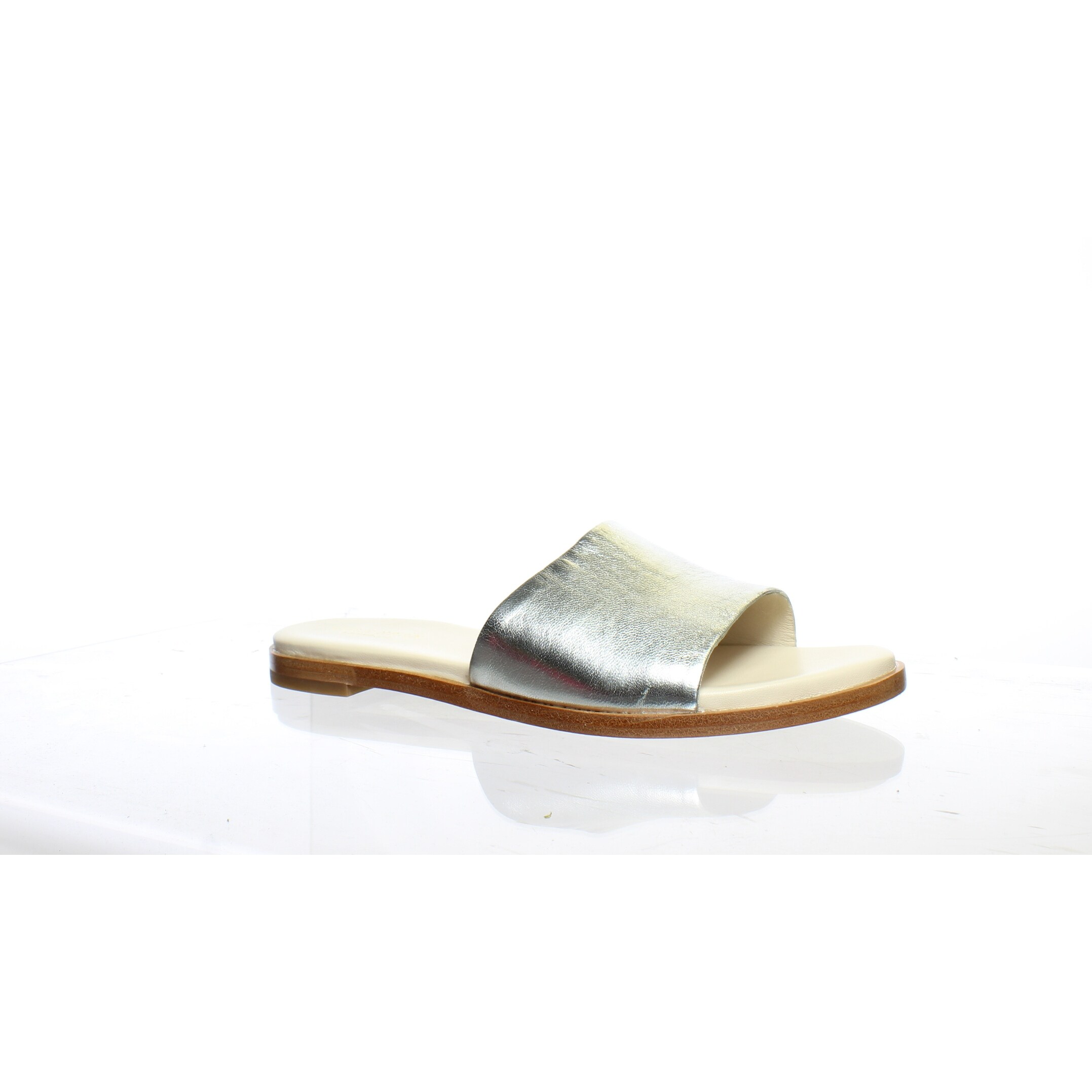 silver metallic slides