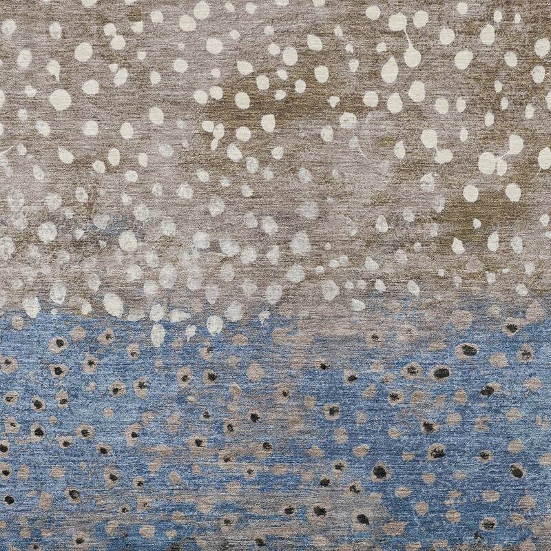 HomeRoots Abstract Transitional Rectangle Outdoor Rug