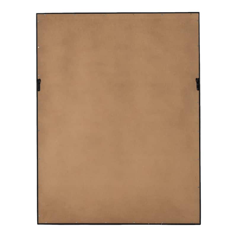 Mango Wood Canvas Shadow Box Wall Art - 48" Black/White