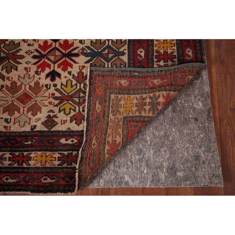 Kazak Vegetable Dye Foyer Rug Hand-Knotted Wool Carpet - 3'5"x 5'3"