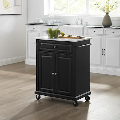 Crosley Portable Granite Top Kitchen Cart - 31"W x 18"D x 35.5"H
