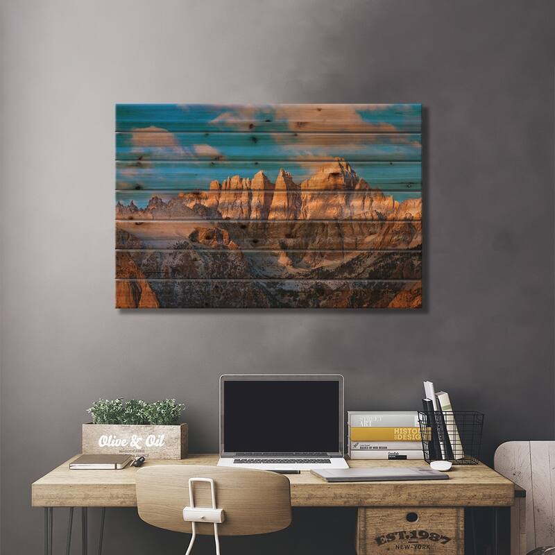 Dawn Light On Mount Whitney As Seen From The Alabama Hills I, Sequoia National Park, CA, USA Print On Wood by Russ Bishop