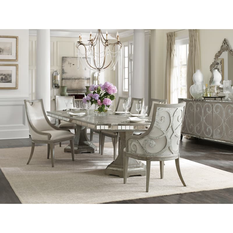 Hooker Furniture Sanctuary 128" Long Contemporary Elegant Dining Table