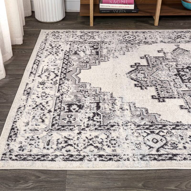 JONATHAN Y Boho Cottage Medallion Area Rug