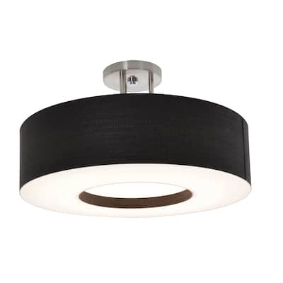 AFX MCF1932LAJUD-BKSF Montclair 20" Wide Semi-Flush Drum Ceiling