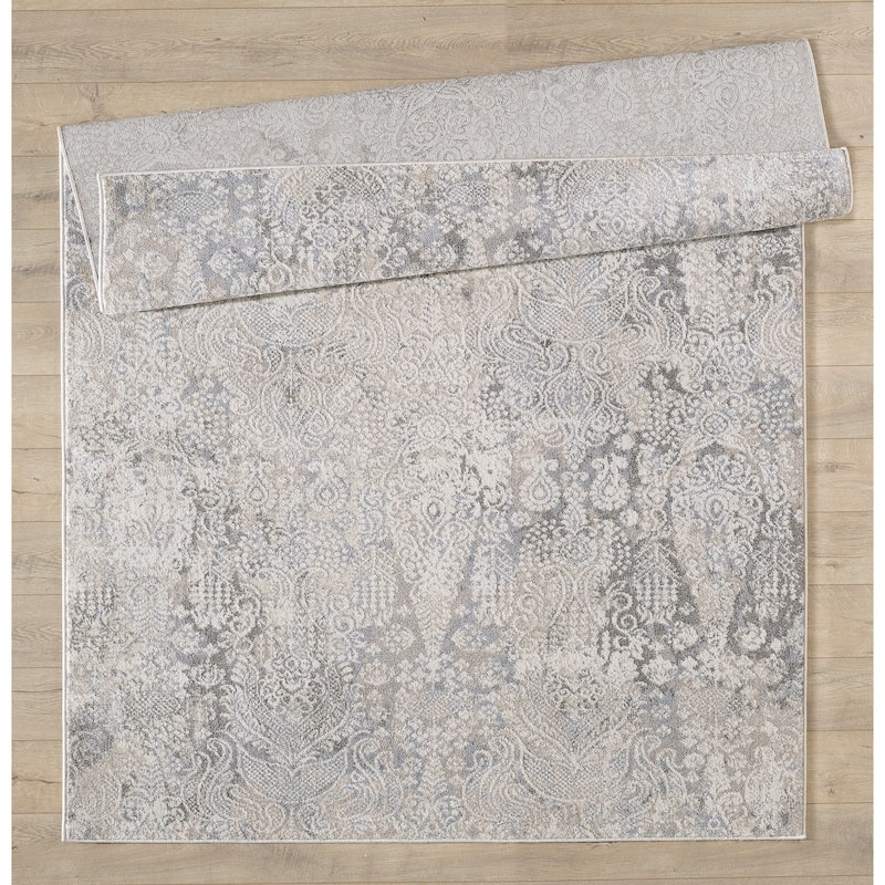 Angel Collection Faded Abstract Area Rug