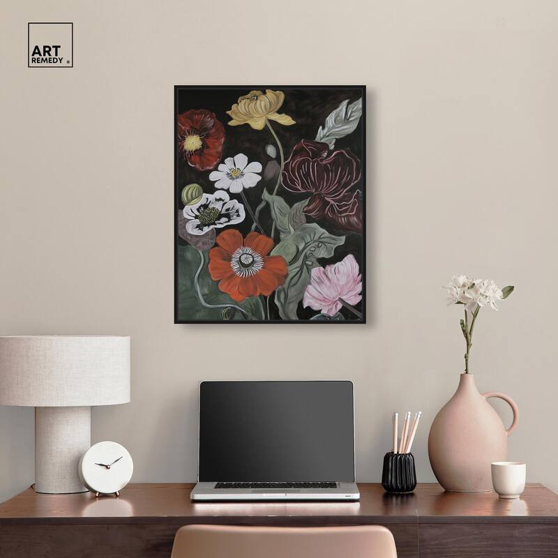 Ruby Revelry Canvas by Art Remedy