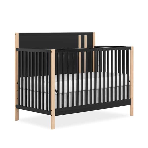 slide 2 of 5, Dream On Me Soho Convertible Crib In Matte Black Vintage - Matte Black Vintage Matte Black Vintage