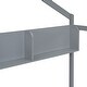 preview thumbnail 18 of 16, Twin Size Pine Wood House Bed, Roof, Fence, Storage Shelf, Playhouse Design