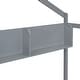 preview thumbnail 8 of 8, Wooden Twin House Bed with Storage Shelf, Kids Bed w/Fence & Roof,Gray