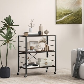 3-Tier Kitchen Storage Rack with Foldable Frame and Rolling Shelf ...