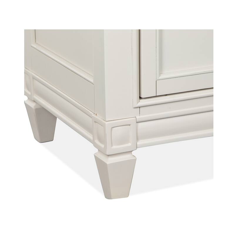 Magnussen Home Willowbrook Egg Shell White with Slight Rub Through Door Chest