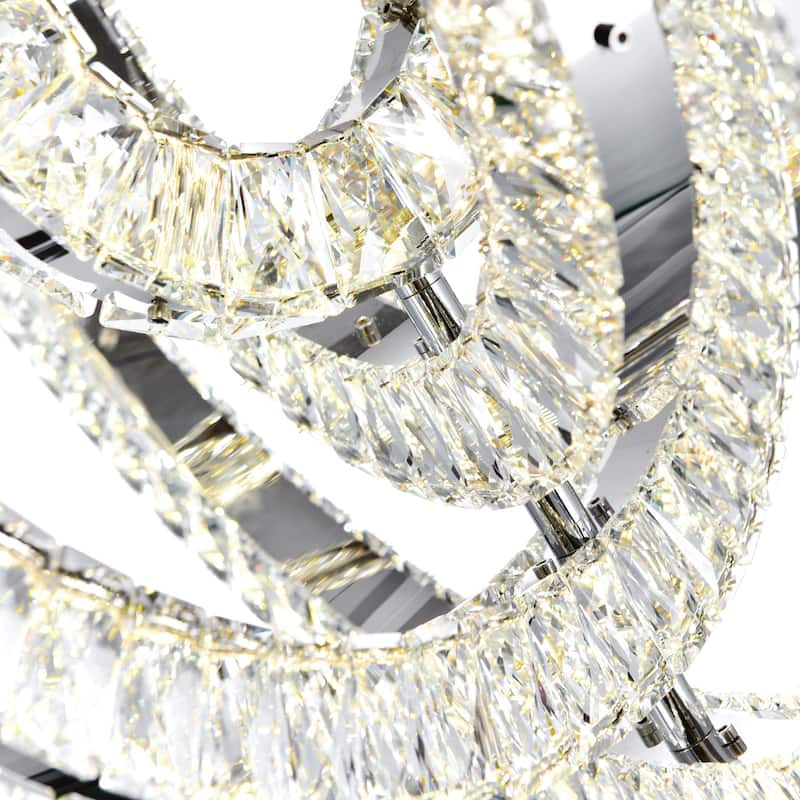 Celina LED Chandelier With Chrome Finish