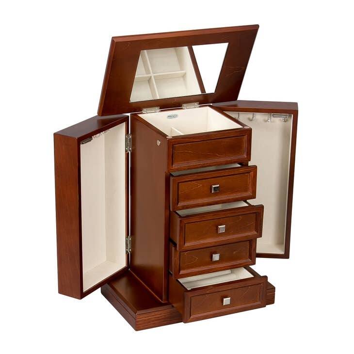 Mele and Co Thea Wooden Jewelry Box Bed Bath & Beyond 39497415