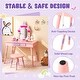 preview thumbnail 7 of 8, Costway Kids Vanity Set Princess Makeup Pretend Play Dressing Mirror - See Details