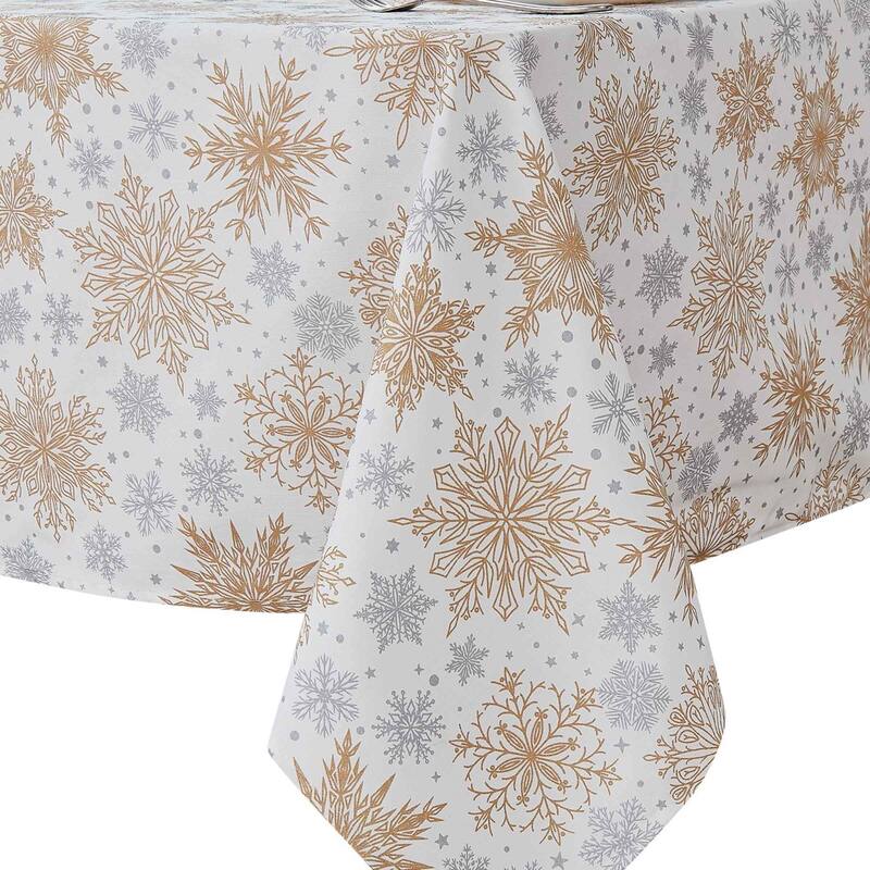 Avanti Linens Snowflakes 60" x 102" Tablecloth