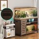 preview thumbnail 4 of 3, Fish Tank, Stand Heavy Duty Metal Aquarium Stand with Cabinet for Fish Tank Accessories Storage