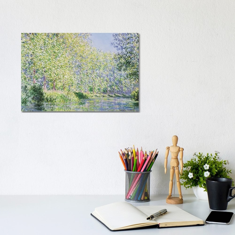 iCanvas "The Epte River Near Giverny" by Claude Monet Canvas Print