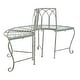 preview thumbnail 40 of 41, SAFAVIEH Abia Victorian Wrought Iron 50-inch Outdoor Tree Bench. - 50 in. W x 24 in. D x 31 in. H