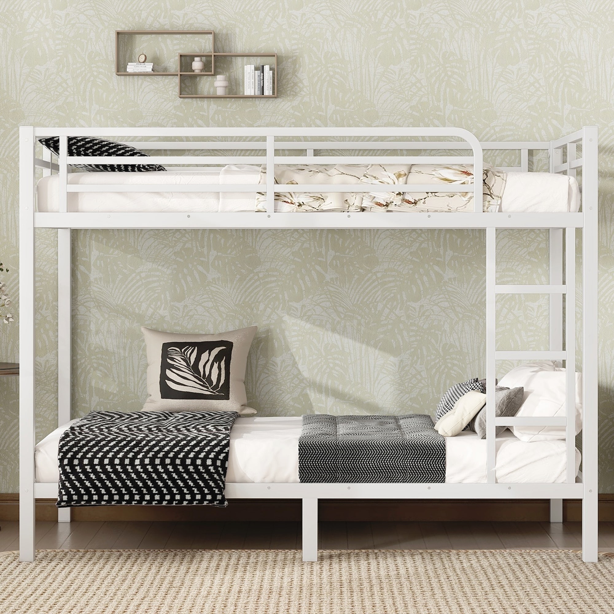 Bunk Bed for Teens and Adults,Space-Saving/Noise Reduced/No Box Spring Needed