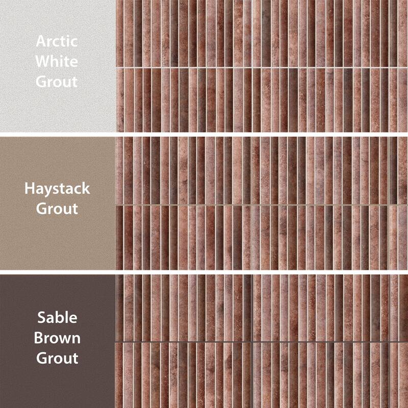 Merola Tile Rubik Garnet 5-7/8" x 11-3/4" Ceramic Wall Tile