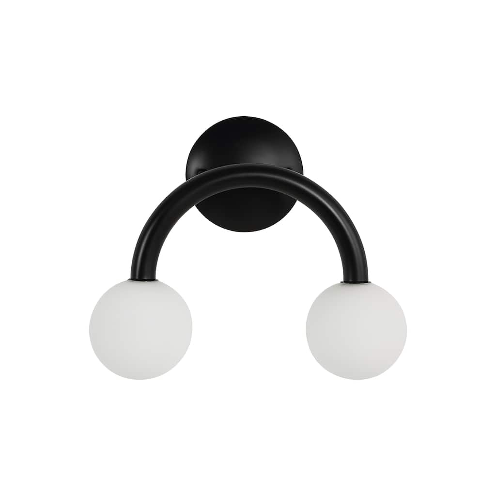 Renwil Santo 10.5" Height Wall Sconces, Matte Black