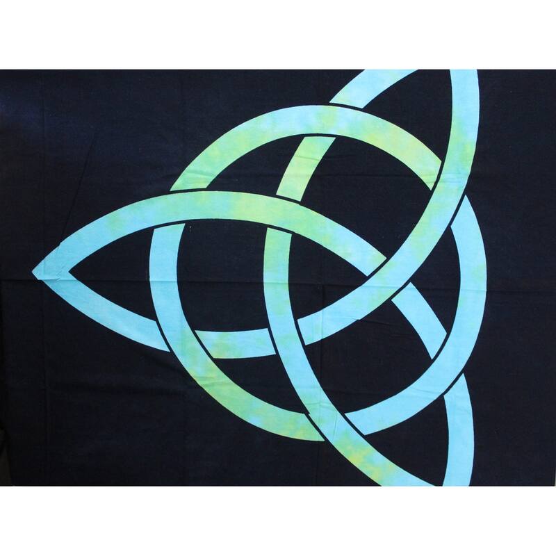 Celtic Tie Dye Trinity Knot Heavy Cotton Tablecloth