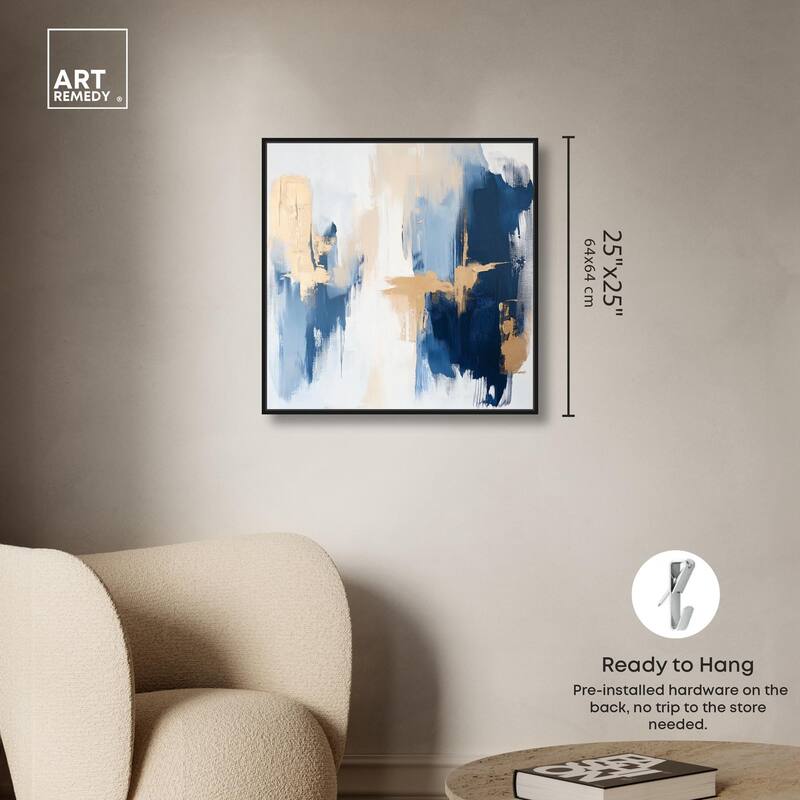 Tranquil Blue Depths II Canvas by Art Remedy