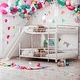 preview thumbnail 1 of 38, Unique Design Full over Full Size Metal Bunk Bed with Slide and Guardrails White