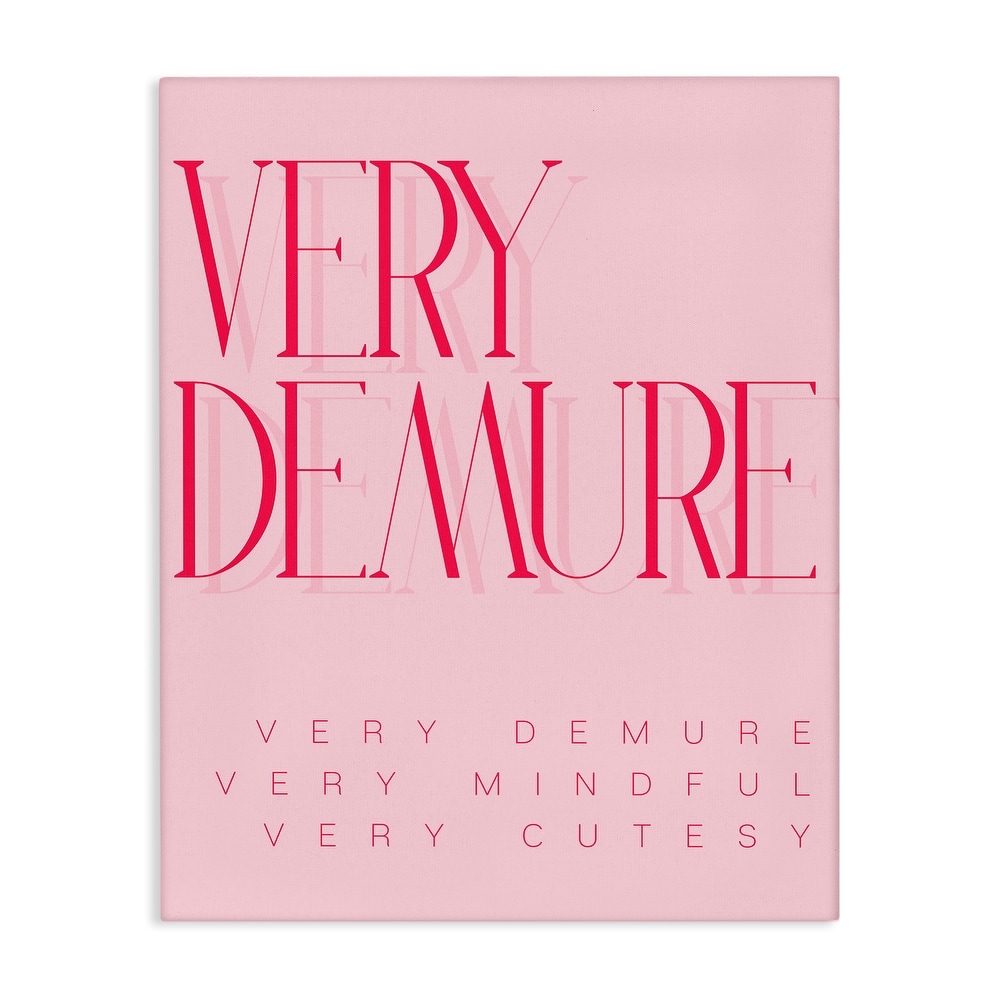 Stupell Elegant Pop Culture Phrase Canvas Wall Art Design By Lil' Rue