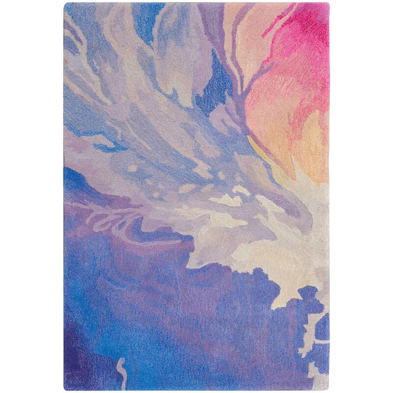 Nourison Prismatic Indoor only Abstract Area Rug - 2' x 3' - Blue/Multicolor - Rectangle