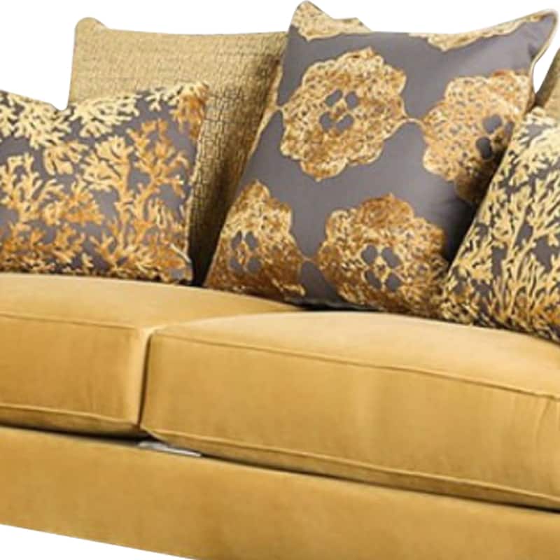Luxurious Loveseat In Enchanting Gold