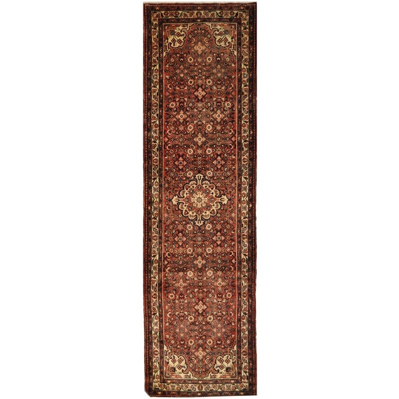 Handmade Hamadan Wool Runner (Iran) - 3'8 x 12'9
