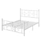 VECELO Metal Bed Frame with High Headboard and Footboard, Platform Beds with Heavy Duty Mattress Foundation