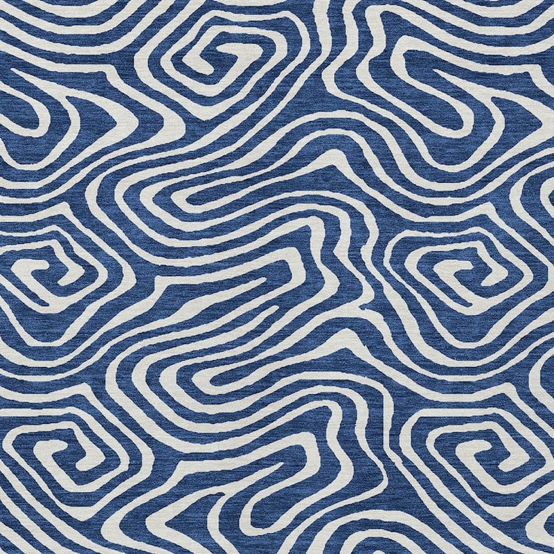 HomeRoots Abstract Transitional Rectangle Outdoor Rug