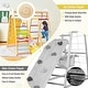preview thumbnail 19 of 20, Costway 8-in-1 Jungle Gym Playset, Wooden Climber Play Set with Monkey