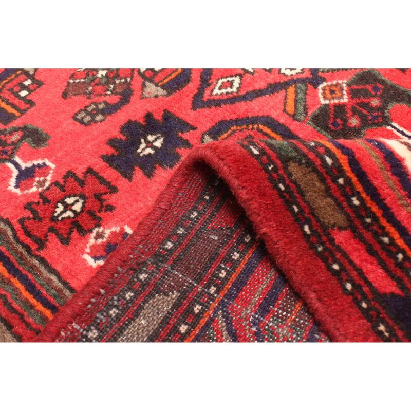 ECARPETGALLERY Hand-knotted Andelz Red Wool Rug - 3'8 x 6'1