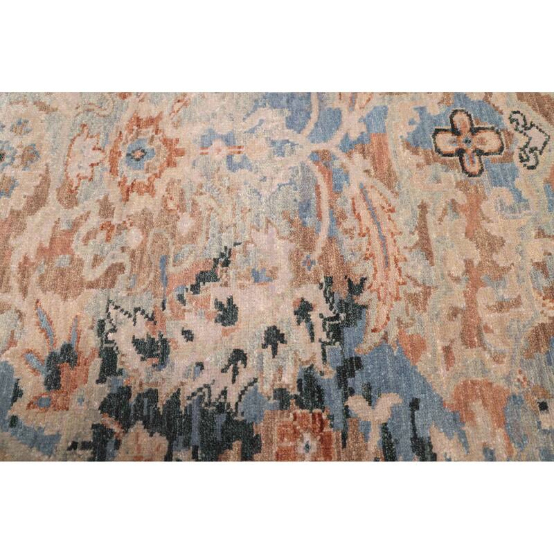 ECARPETGALLERY Hand-knotted Heritage Light Blue Wool Rug - 8'0 x 9'9